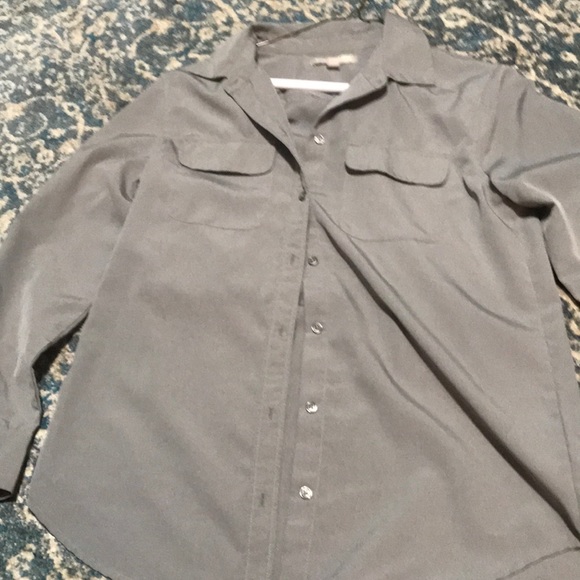 Banana Republic XS Gray button up - Picture 1 of 3